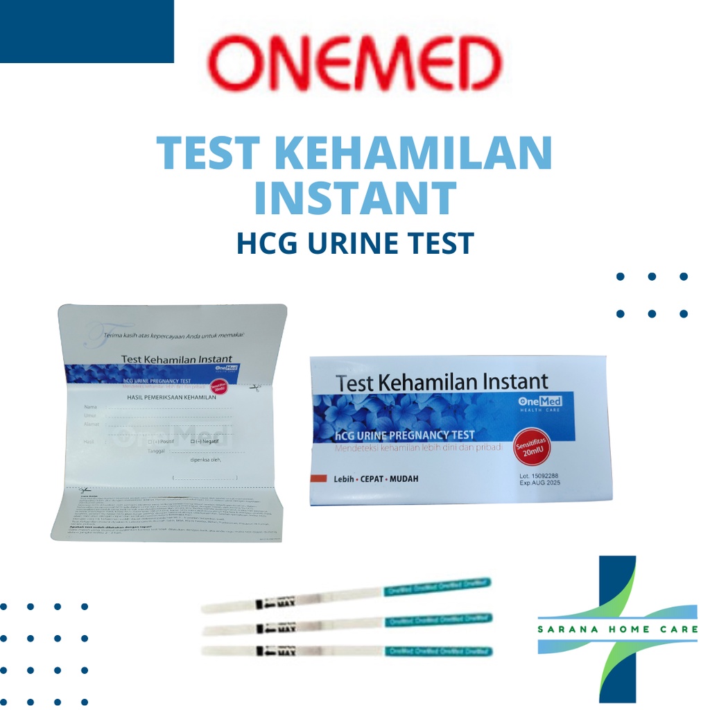 ONEMED Test Kehamilan Instant/ test pack/ hCG Urine test / pragnancy test