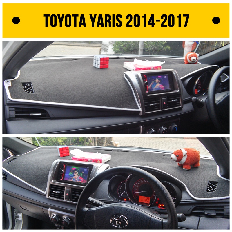 BELI 1 DAPAT 4 | Cover Dashboard Mobil TOYOTA NEW YARIS GEN2 2014-2017 Pelindung Dasbor - Alas Tapla