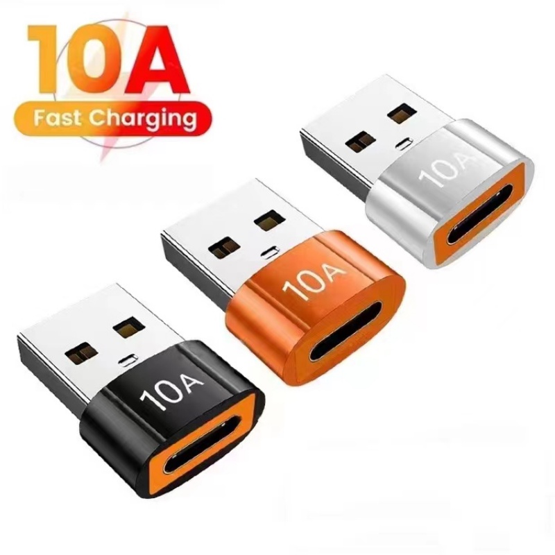 Adaptor OTG 6A USB 3.0 Ke Tipe C/Konverter Data USB C Female To USB Male