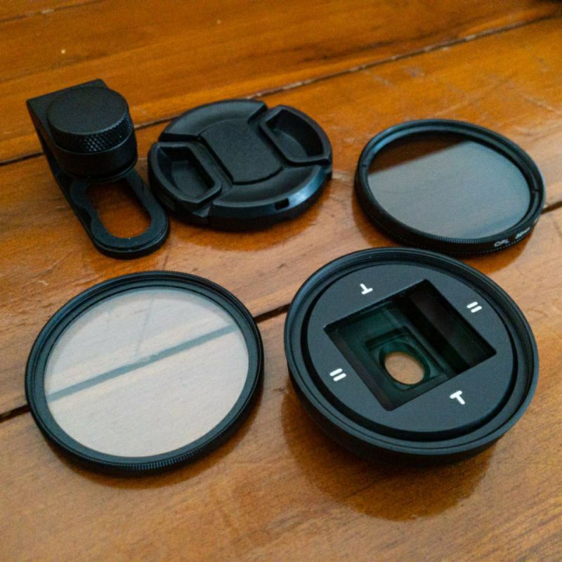 APEXEL Anamorphic Lens 1.33x with CPL & Star Filter (Lensa Smartphone) - SECOND