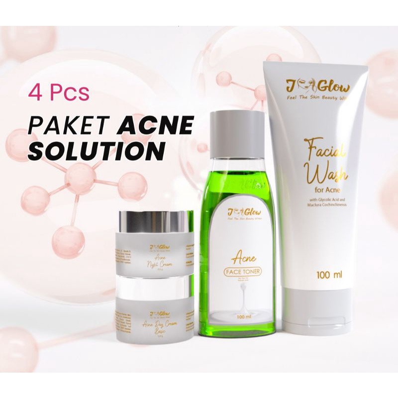 jglow acne/jglow paket acne/j glow skincare paket acne