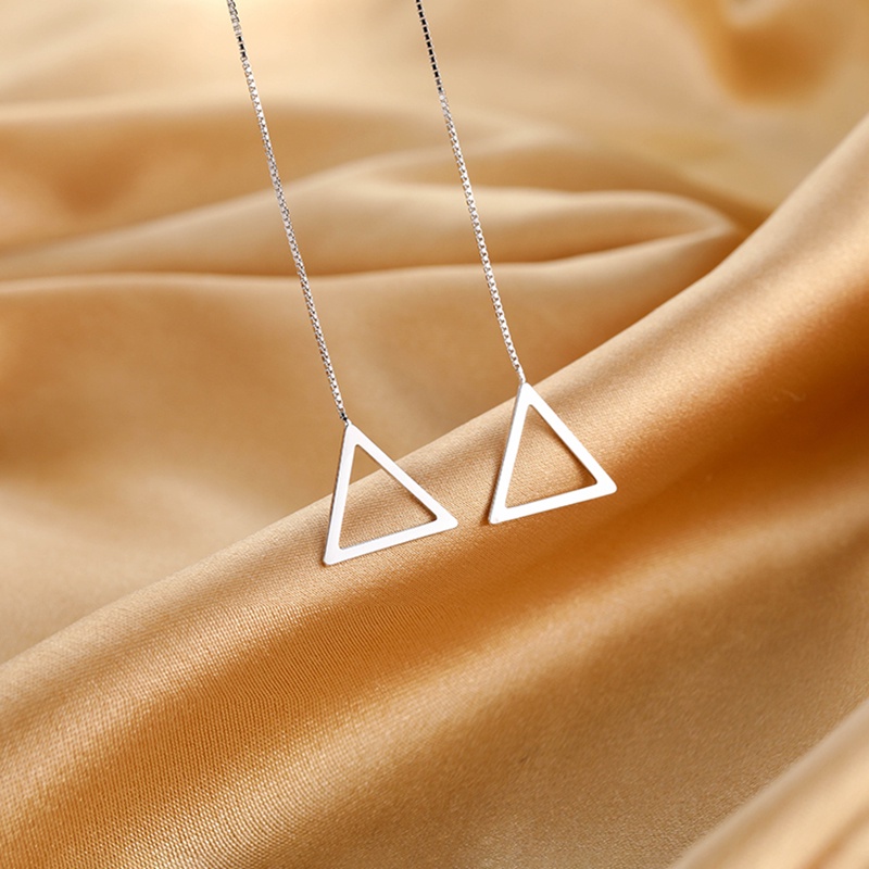 Geometris Segitiga Panjang Bar Drop Anting-Anting Untuk Wanita Minimalis Garis Telinga Menjuntai Fashion Hadiah