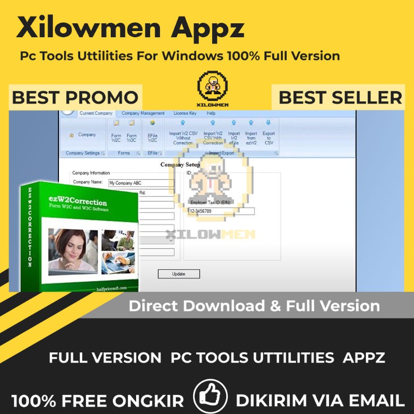 [Full Version] HalfpriceSoft ezW2Correction Pro PC Tools Software Utilities Lifetime Win OS