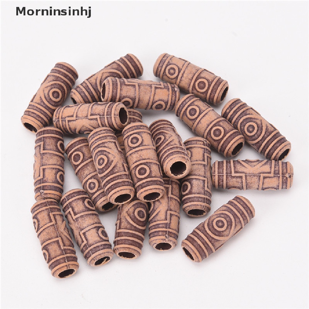 Mornin 10PCS Rambut Gimbal Kepang Rambut Manik-Manik Cincin Manset Klip Aksesoris Rambut Tibet id