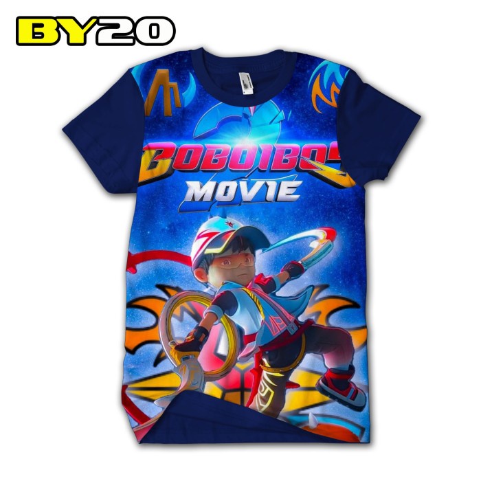 Kaos Boboiboy Supra Print 3D Baju Boboboy solar bisa COD