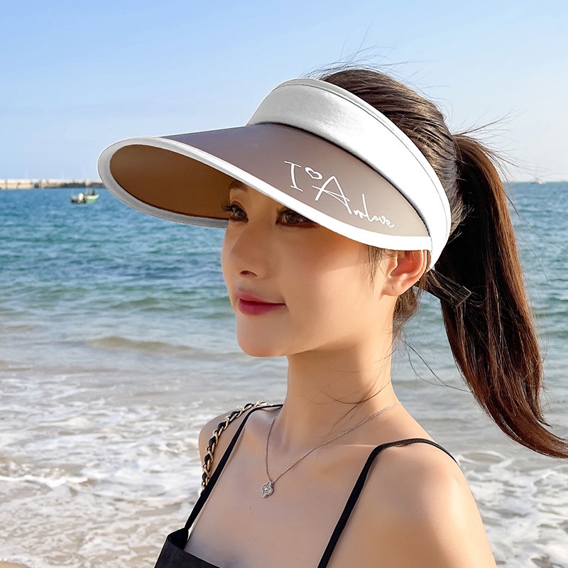 Tanpa Kepala anti-ultraviolet Pantai sun-shading open-top Topi Matahari Mata Besar