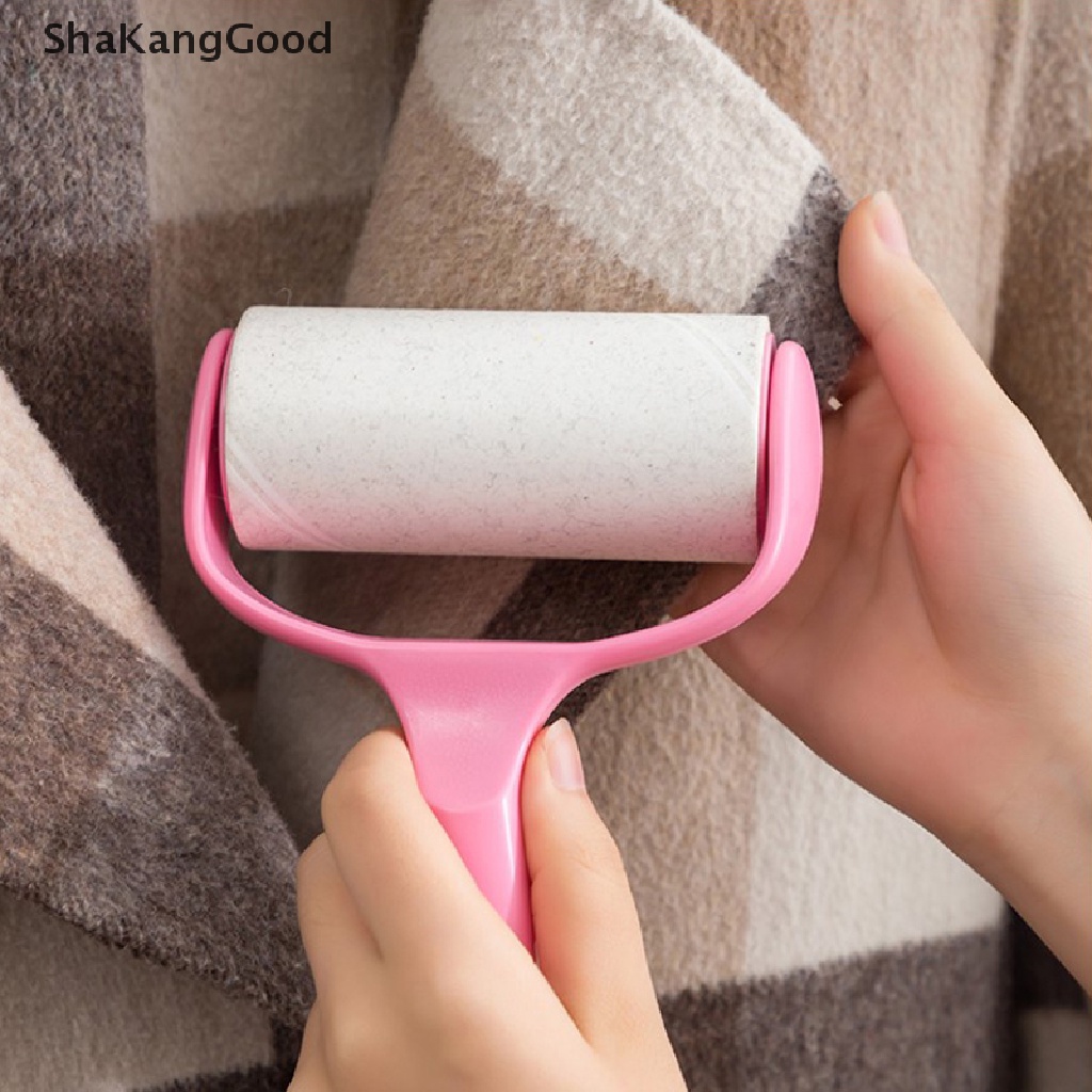 Skid Lint Rollers Pet Hair Remover Lint Remover Debu Roller Baju Karpet Lengket 10 cm Roll Brush Kit SKK