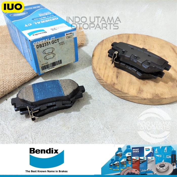 Kampas Rem Belakang Mazda 3 Skyactiv 2015 BENDIX Brake Pad DB 2331 GCT