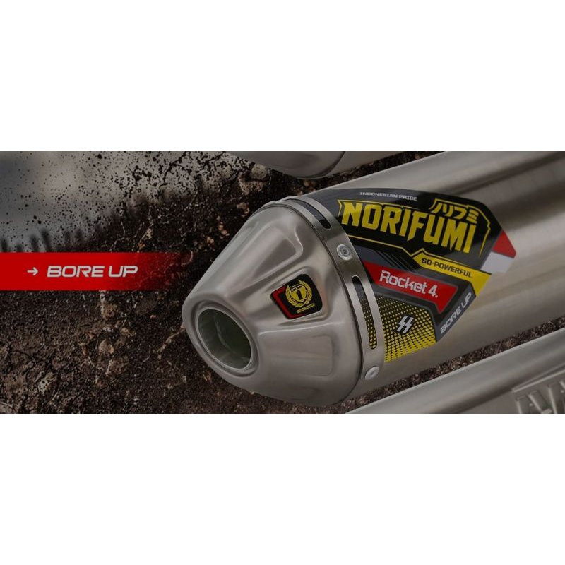 KNALPOT KLX150 NORIFUMI (LOGO BARU PLUG N PLAY)