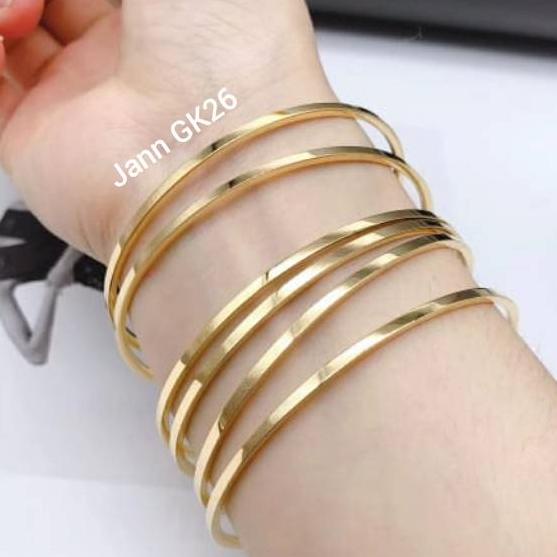 ➵ Gelang keroncong 100% titanium asli isi 6pcs ◙