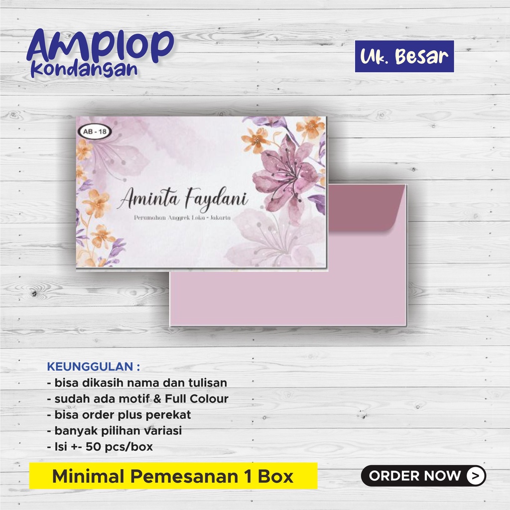 

Amplop Kondangan Ukuran Tanggung