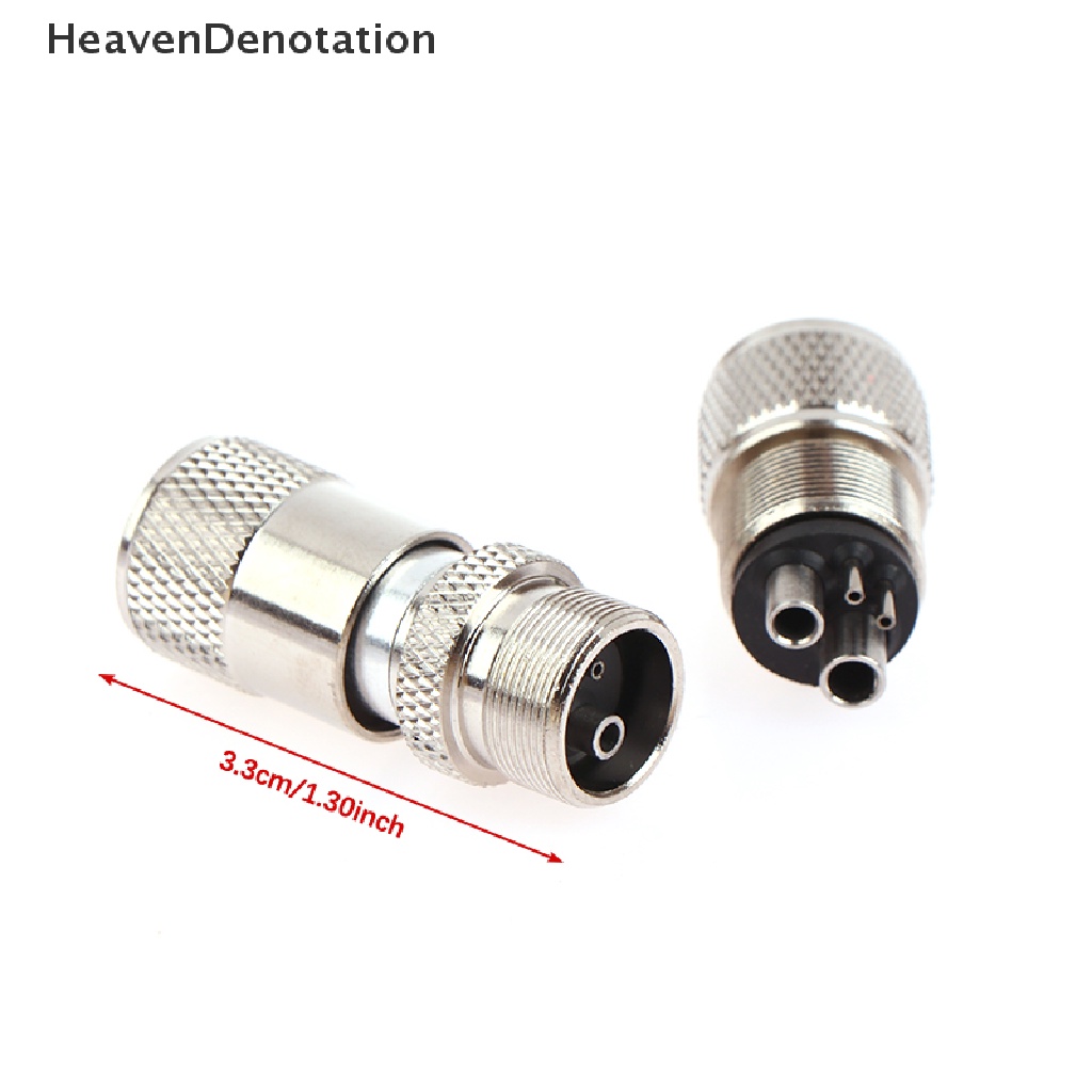 [HeavenDenotation] Adaptor Handpiece Turbin 4lubang 2lubang Changer Konektor Untuk High Speed Handpiece Sparepart Alat Selang Tubing HDV