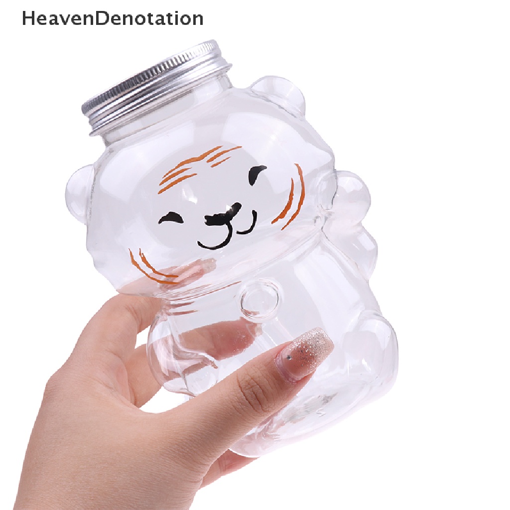 [HeavenDenotation] Botol Jus Homemade Dengan Topi Transparan PET Disegel Tutup Botol Minuman Dingin HDV