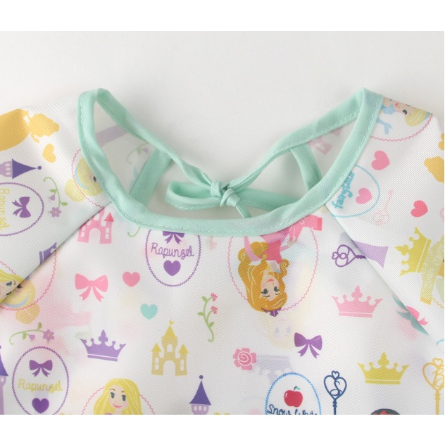 Bib Anak Karakter Disney Series / Bib PANJANG Lengan PENDEK / Celemek Anak Lengan Pendek / Celemek Makan Bayi Karakter Kartun