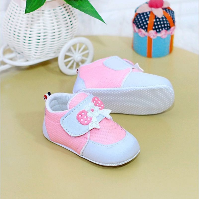 Sepatu Bayi Perempuan 0 12 Bulan Anak Balita Prewalker Anti Slip Cewek Murah Lucu Baby Shoes