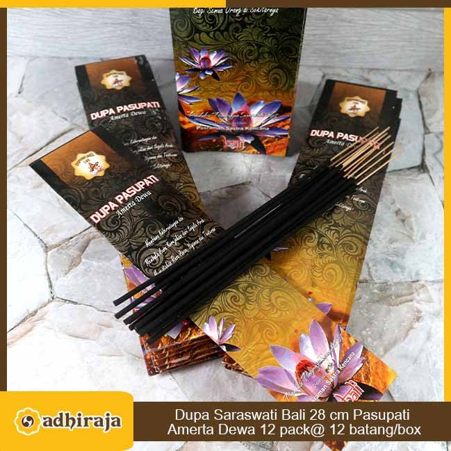 Dupa Hio Wangi Dupa Pasupati Bali 28 cm Amerta Dewa Saraswati 12 pack