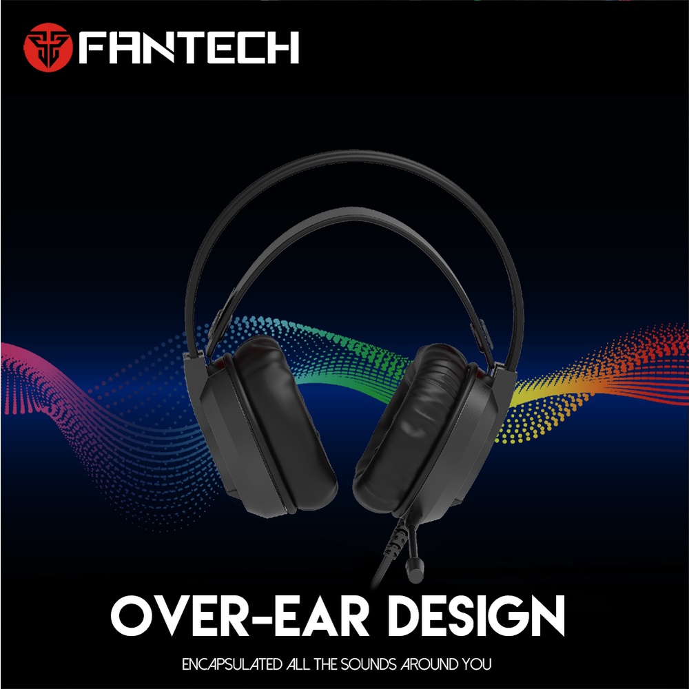 Headset Gaming Fantech CHIEF II HG20 Lite RGB - Black