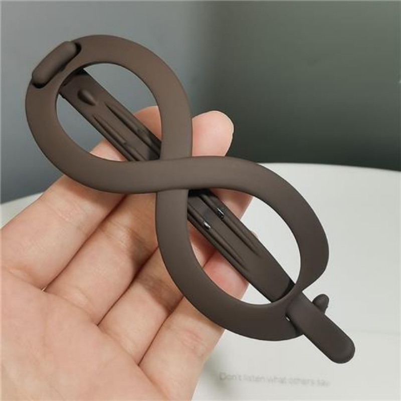 Frosted Hair Clip Fashion Korea 8-line Jepit Rambut Ekor Kuda Coil Gesper Rambut Hiasan Kepala
