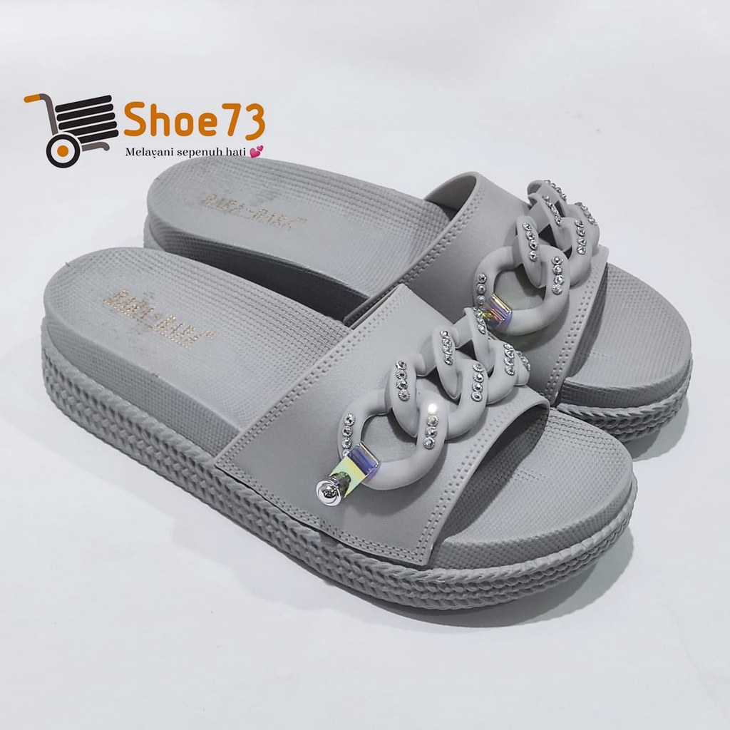 BARA BARA JSL 895 V - 35WB l Sandal selop rantai jelly wanita l Sendal kokop cewek impor