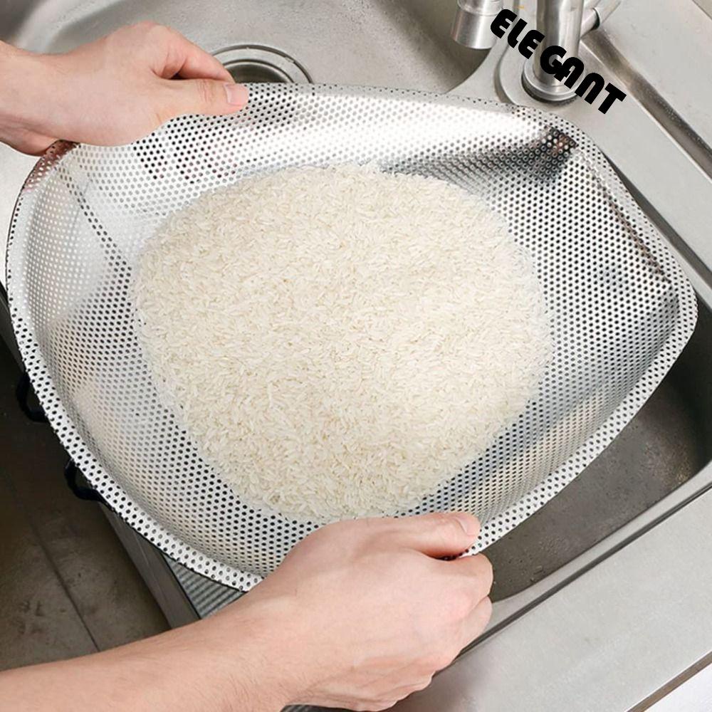 [Elegan] Colanders Kitchen Bean Fine Mesh Cooking Filter Pembersih Saringan Beras