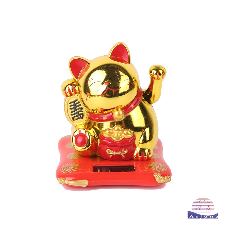 tenaga surya kucing hoki /kucing rejeki/lucky cat Kucing Hoki Lucky Cat Solar Mini 7cm