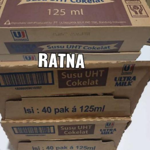 

☀ SUSU ULTRA MILK UHT COKELAT MINI 125ml 1 Dus isi 40 pcs ➱