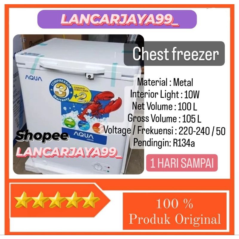 Freezer box aqua 100 liter low watt