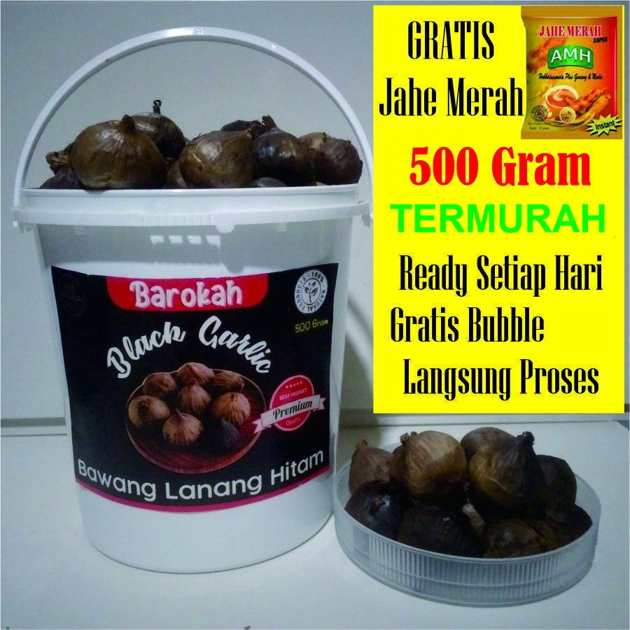 

BLACK GARLIC BAWANG HITAM TUNGGAL BAWANG LANANG 500 GRAM