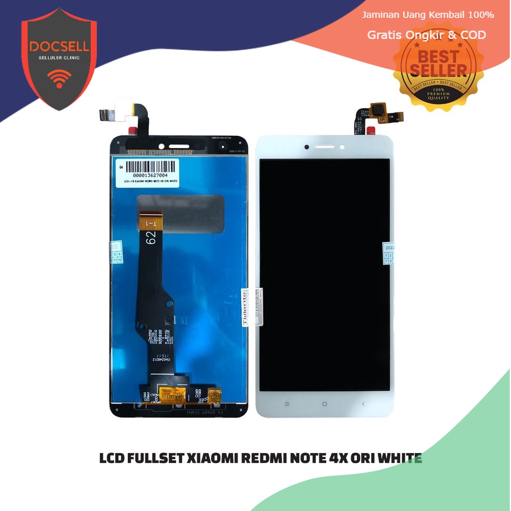 LCD+TS XIAOMI REDMI NOTE 4X ORI BLACK / GOLD / WHITE (FLEXIBEL TS ATAS / SNAPDRAGON)