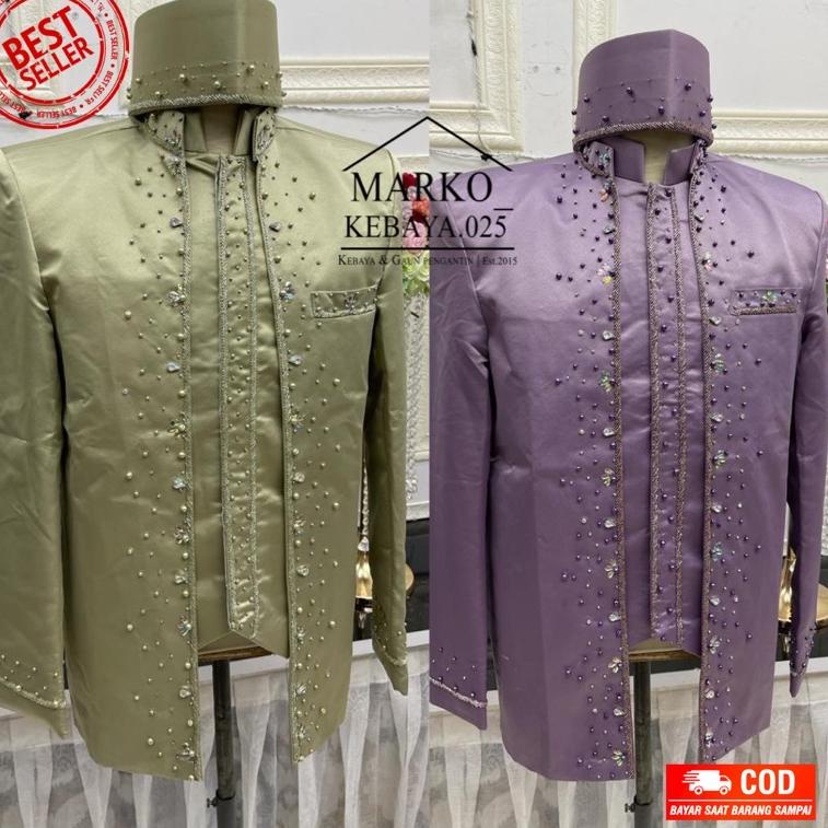 ♫ Beskap pengantin / Beskap pengantin pria / Beskap pengantin putih / Beskap pengantin premium ✓