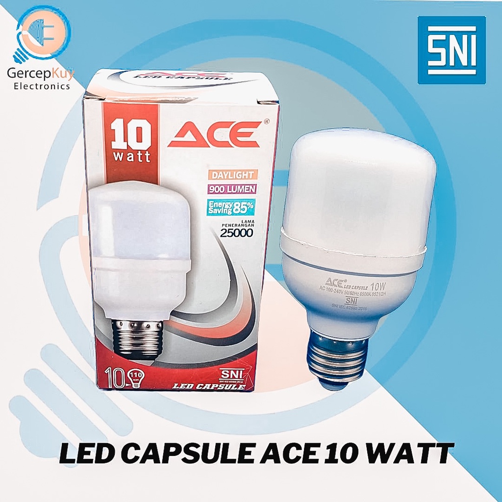 Lampu LED Capsule ACE 10 Watt Putih E27