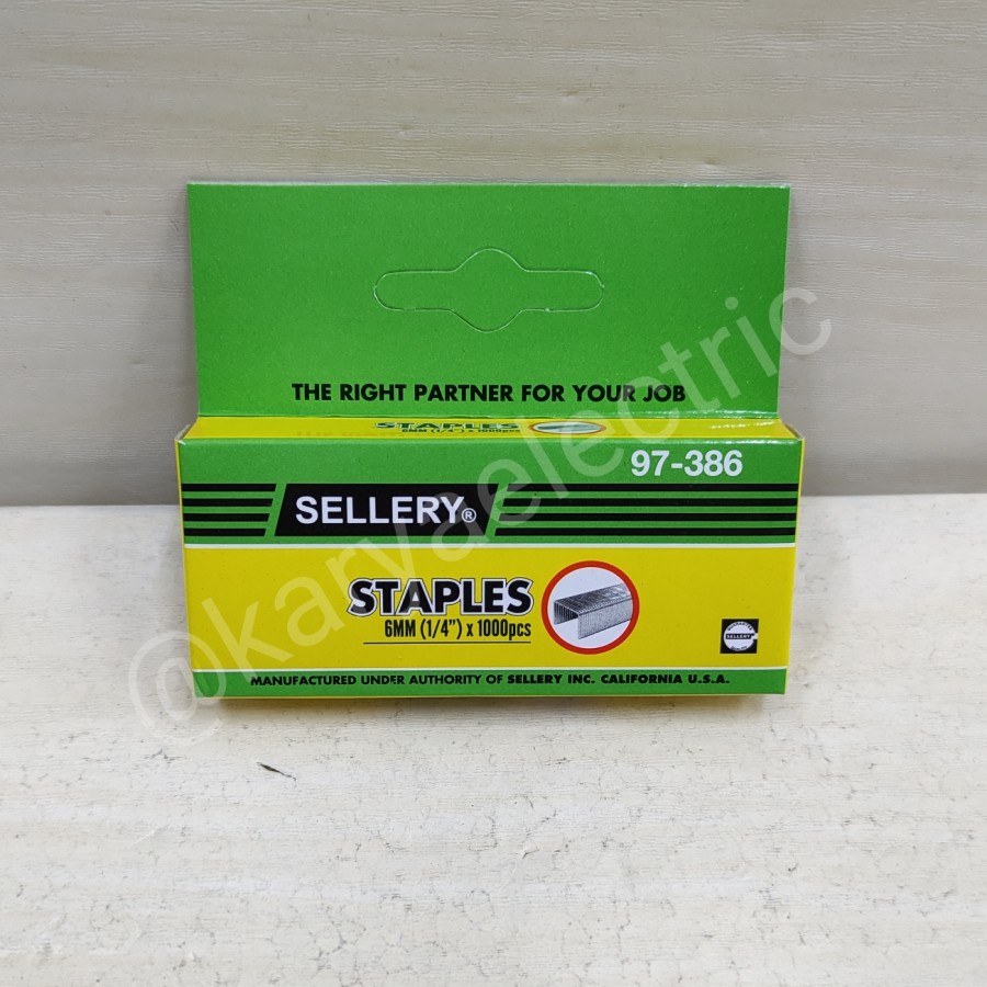 

ISI STAPLES TEMBAK SELLERY 97-386 6MM 1/4" GUN TACKER STAPLE GUN