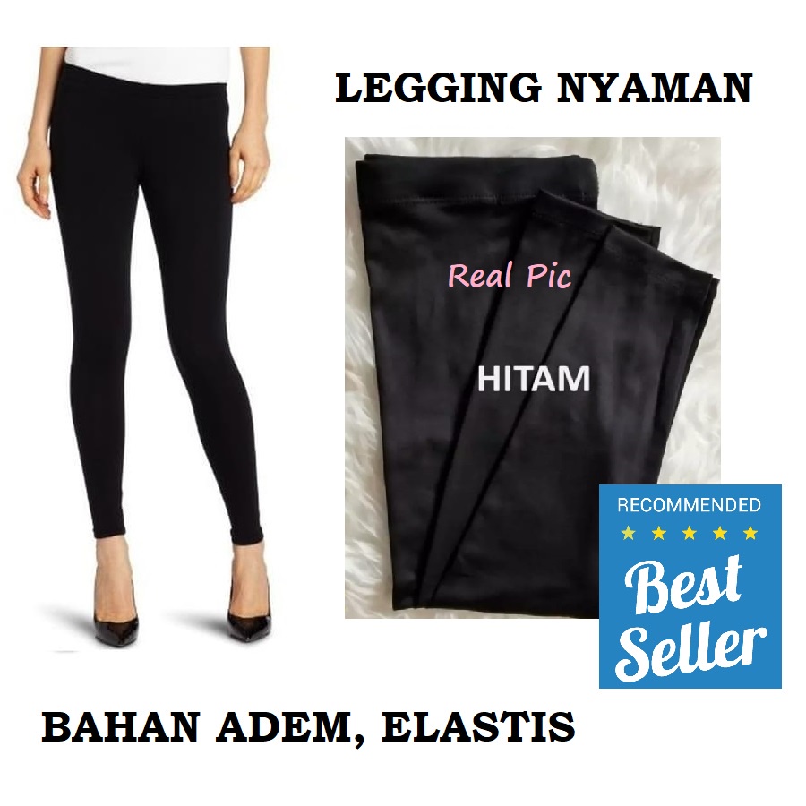 Celana Legging Wanita All Size Polos Elastis bahan ADEM Super Stretch leging lejing leggings celana Strit wanita Lezing Laging