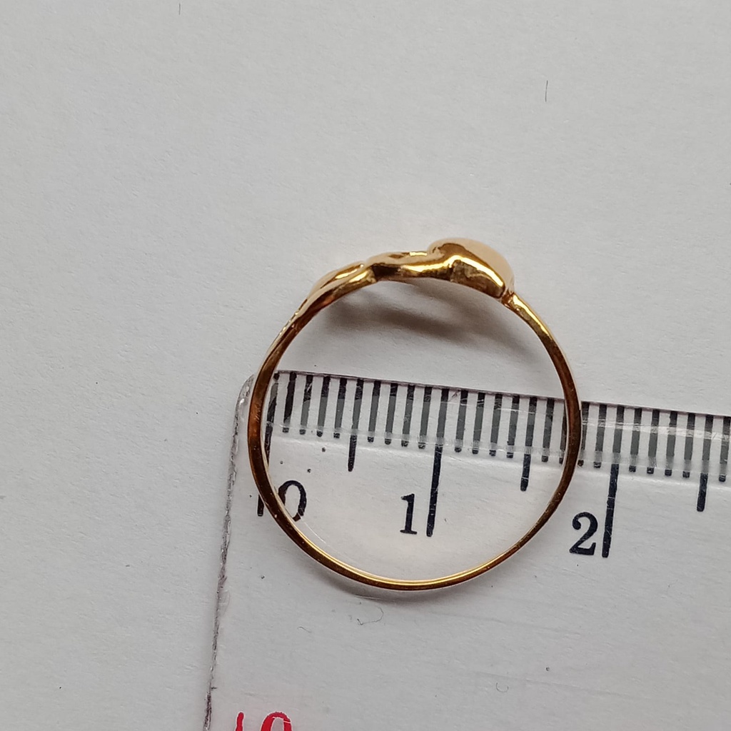 Cincin emas 17k - 1.05 gr kadar 750 - 4175