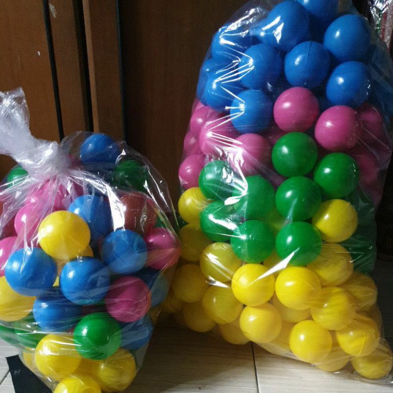 bola mandi bola warna warni bola plastik kecil diameter 5cm isi 25 bola