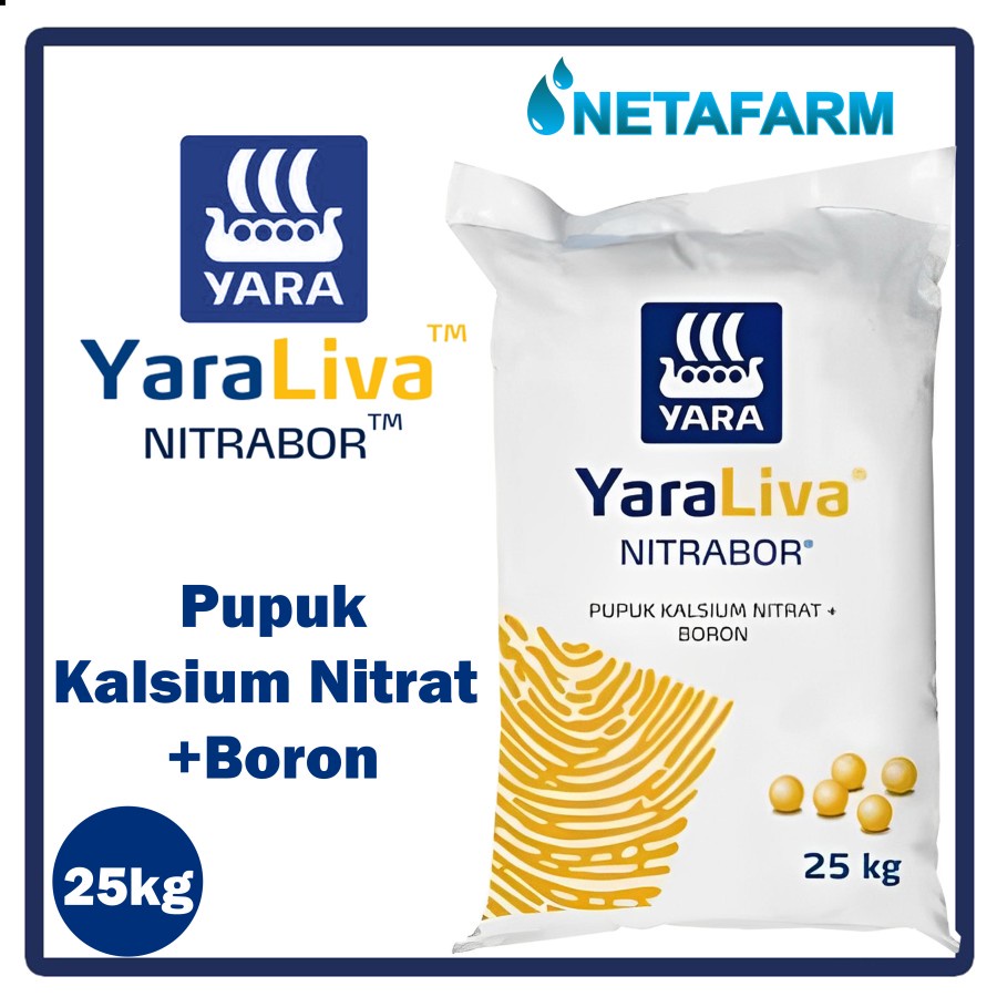 Pupuk Kalsium Nitrat + Boron YaraLiva NITRABOR zak 25KG