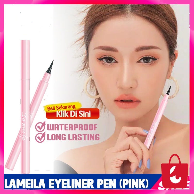 Eyeliner Pencil Waterproof LAMEILA ( PINK ) - Eyeliner Spidol / Eyeliner Waterproof Anti Air Tahan Lama / Eyeliner Murah Bagus Waterproof Dengan Warna Intense / Maskara Waterproof Anti Air Tahan Lama