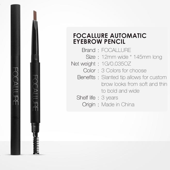 ❀ ORIGINAL  Focallure Eyebrow Pen Pensil Alis Matic EYES FA18 ♥