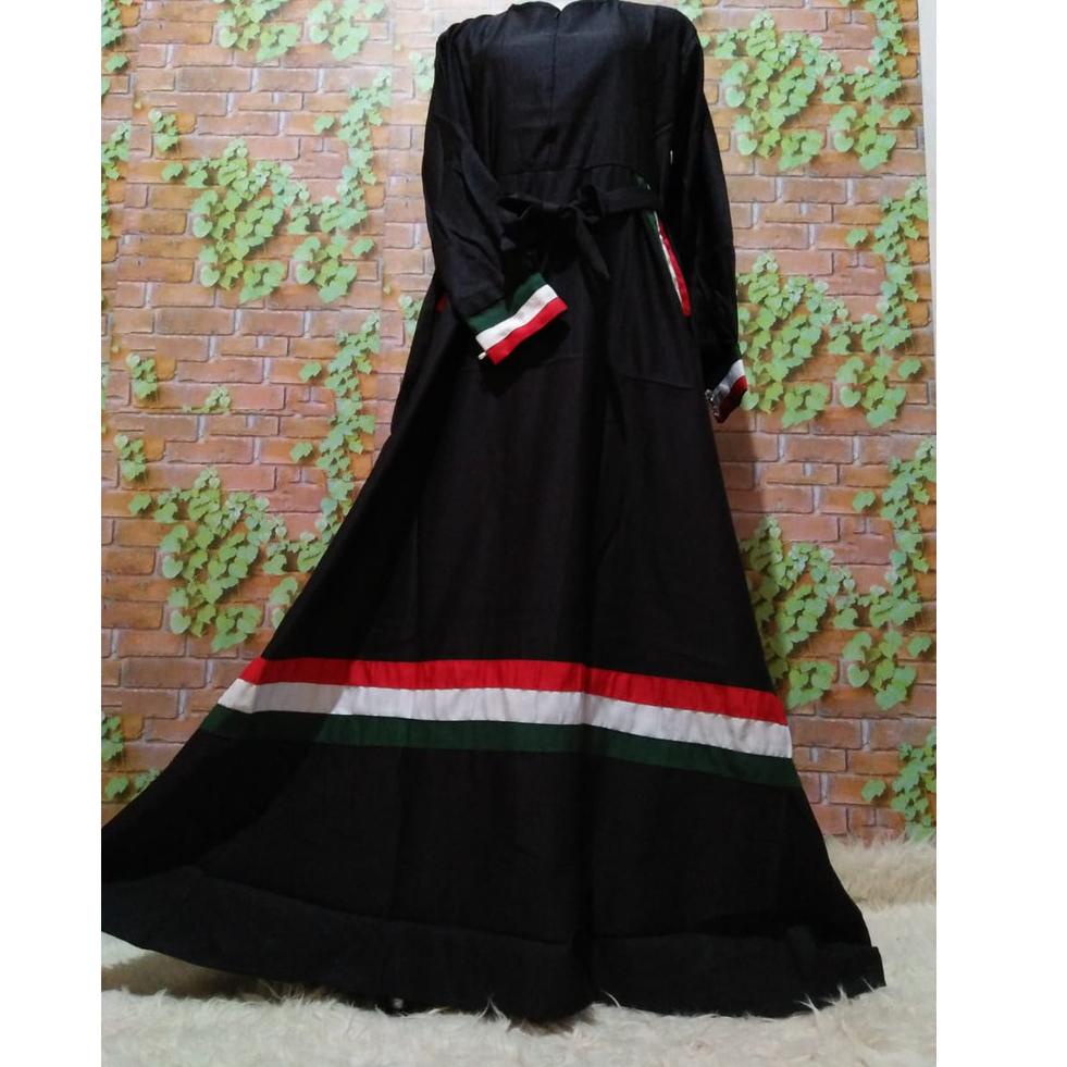 MENARIK Gamis palestina warna palestine bendera palestin maxidress polos syari gaza khimar