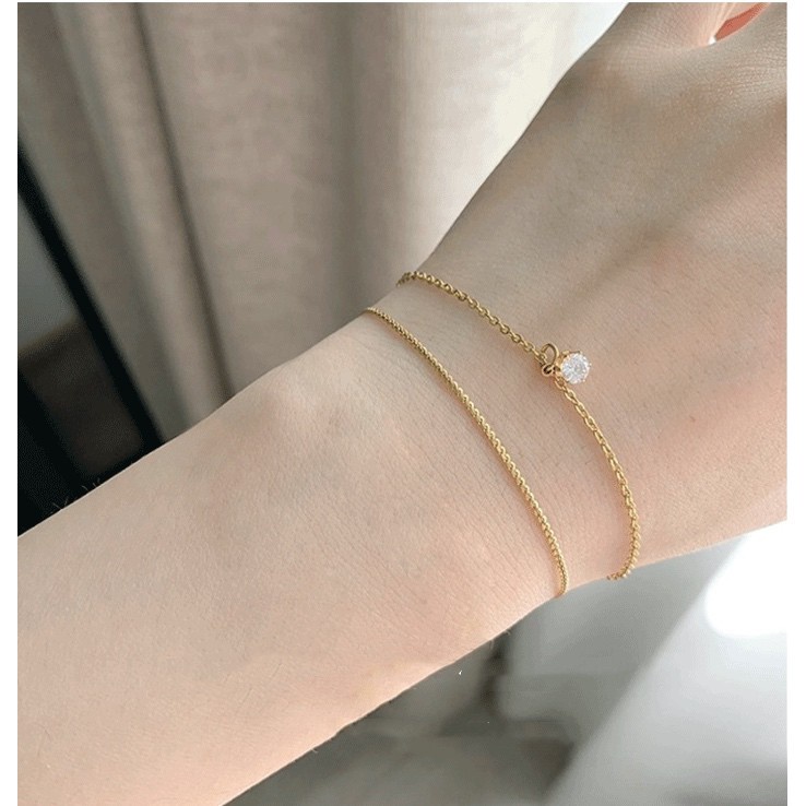 Gelang Hypoallergenic Adjustable Bahan Titanium Steel Gaya Jepang Korea