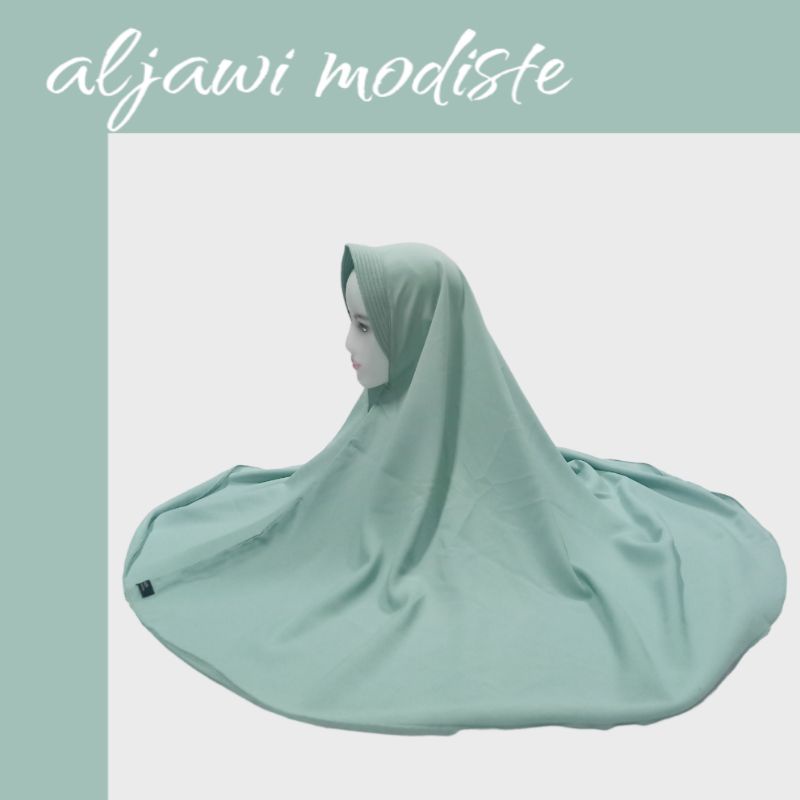 Jilbab Pet Antem Wollycrepe - HIJAU WARDAH