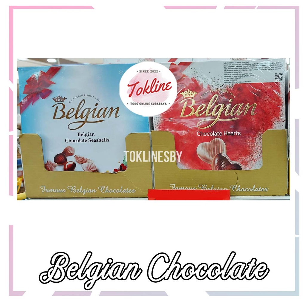 

BELGIAN CHOCOLATE SEASHELLS HEARTS GIFT BOX PRALINE VALENTINE KADO