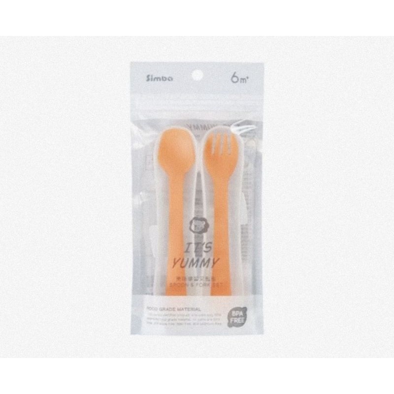 Simba It's Yummy Spoon &amp; Fork Set - Set Sendok &amp; Garpu Makan Bayi