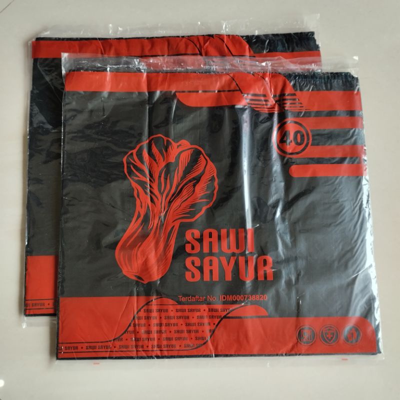 Kantong sampah hitam 40 Sawi Tebal / Kantong Plastik Besar Sawi 40/Plastik sampah/Kresek besar/Plast