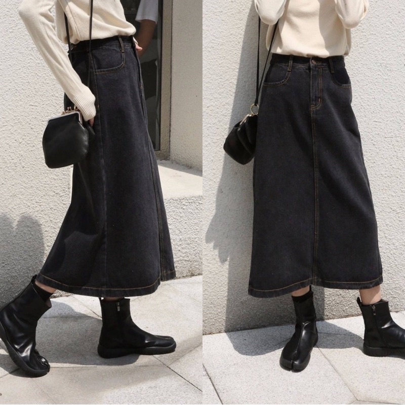 CLOTHIER | Elle Adjustable Denim Skirt