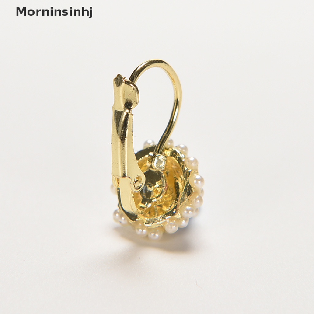 Mornin Wanita Fashion Mutiara Manset Telinga Manik-Manik Stud Earrings Chic Berlapis Emas Drop Earings id