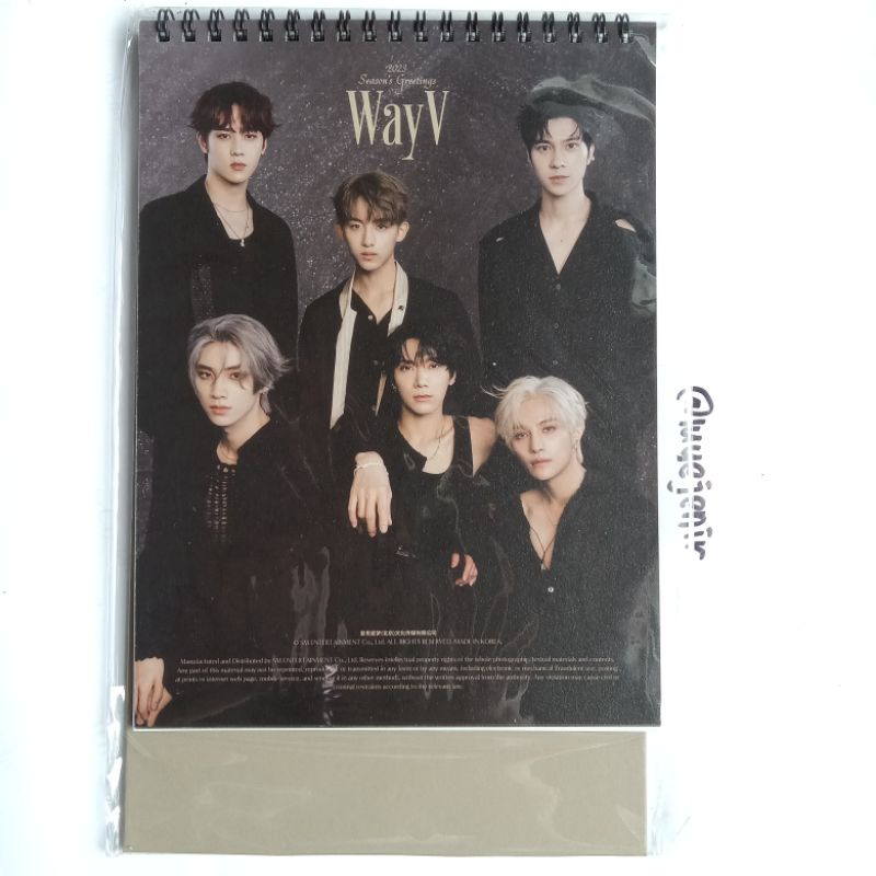 [ Ready ] desk calendar unit wayv sg season greetings 2023 winwin hendery ten nct set greeting offic
