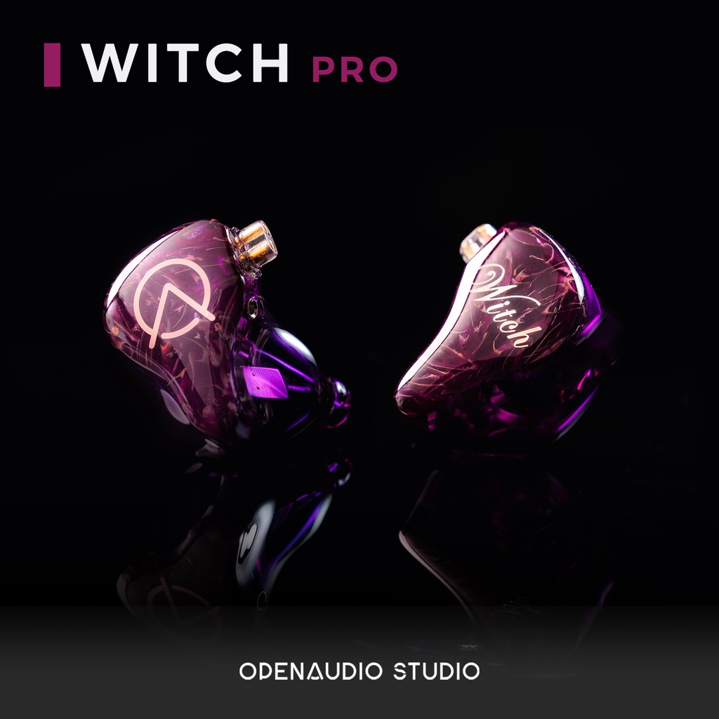 Openaudio WITCH PRO 1DD+1BA Hybrid Unit In-ear Earphone IEM Hifi Music Earbuds 0.78mm Headset Kabel Dilepas