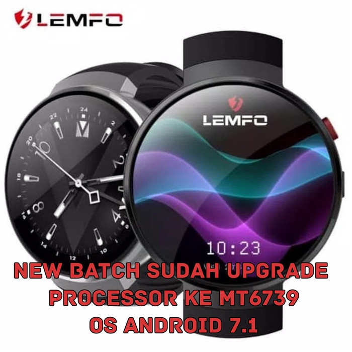 Lemfo LEM7 Smartwatch Phone Android 4G LTE 16G Android 7.0 AMOLED GPS - Hitam Limited