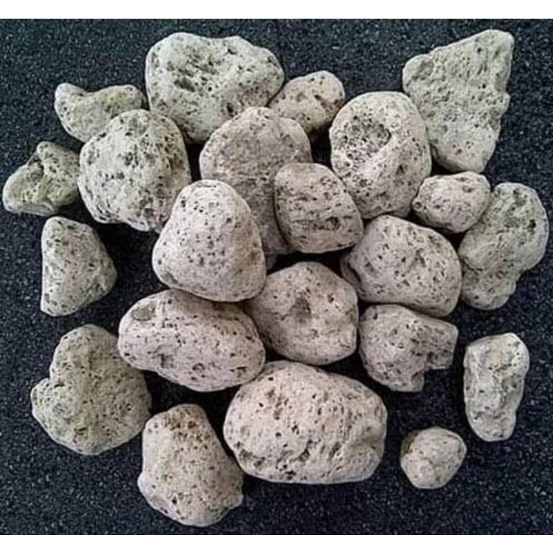batu apung/pumice stone media filter & tanam 1kg